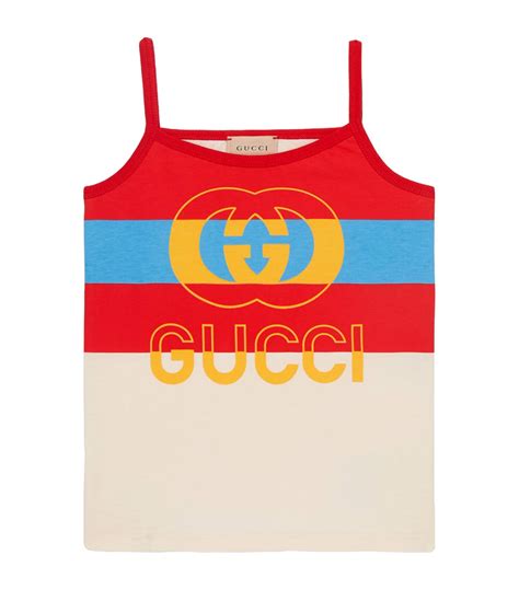 gucci kid's logo tank top size 10|Gucci T.